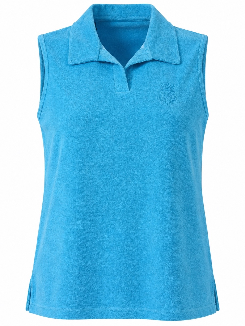 Erika Bright Turquoise Polo Terry Tank